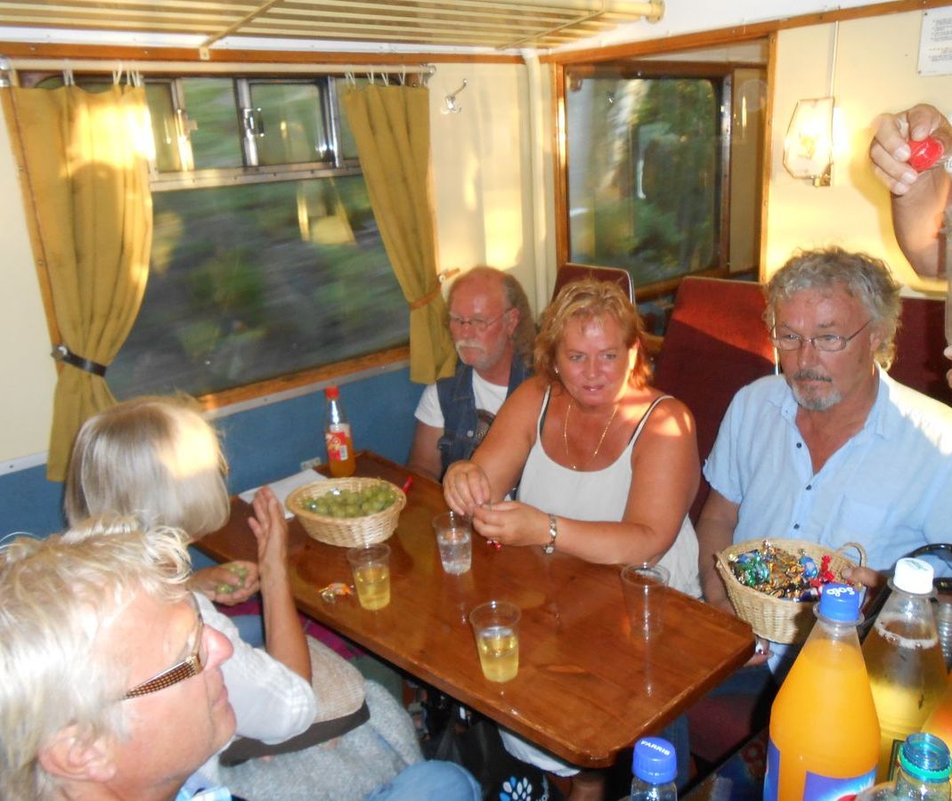 Toget var fullsatt