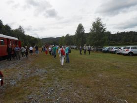 Simonstad stasjon ble gjort til parkeringsplass.