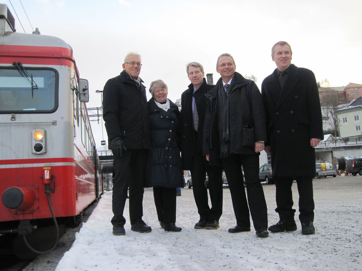 Sentrale gjester ved 100årsjubileet for toget Arendal-Åmli