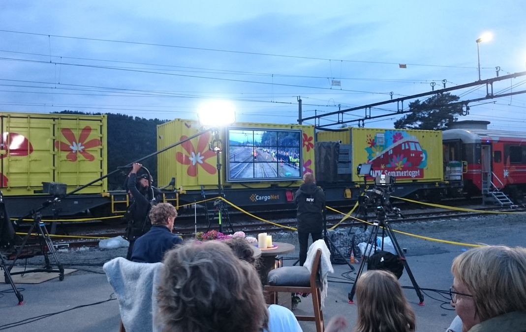 Sendingen er i gang.