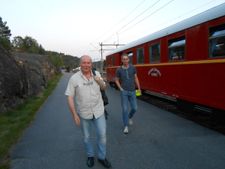 To representanter fra Jernbanemuseet på Hamar