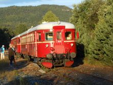 Togsettet i kveldssolen