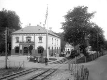 Arendal stasjon, sommeren 1909