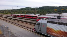Ordinær trafikk måtte gå, selv om det var storbesøk på Nelaug.