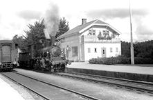 Rise stasjon, august 1960. Foto: Sigmund Sunde.
