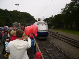 Et sjeldent besøk på Arendal stasjon