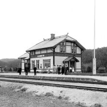 Froland stasjon, sommeren 1909