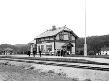 Froland stasjon, sommeren 1909